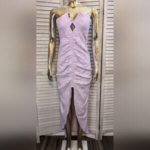 NWT Rumer Estelle Halter Maxi Dress in Linen